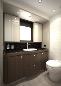 Absolute 58 Fly Aft cabin bathroom A