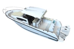 Tuccoli T210 is the entry-level fishing boat which lacks nothing, not even an offer to be taken immediately